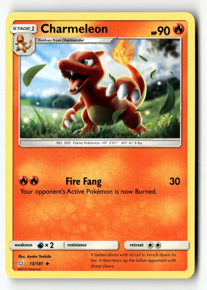 Pokemon Card Charmeleon LP SM - Team Up Uncommon 13/181