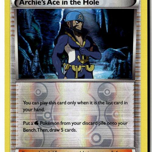 Pokemon Card Archie's Ace in the Hole LP XY - Primal Clash Reverse 124/160