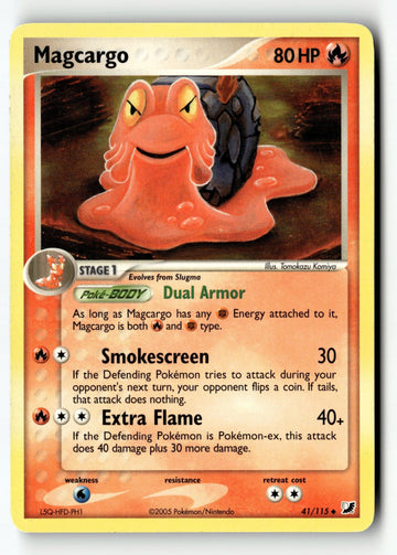 Pokemon Card Magcargo Normal LP Unseen Forces 41/115