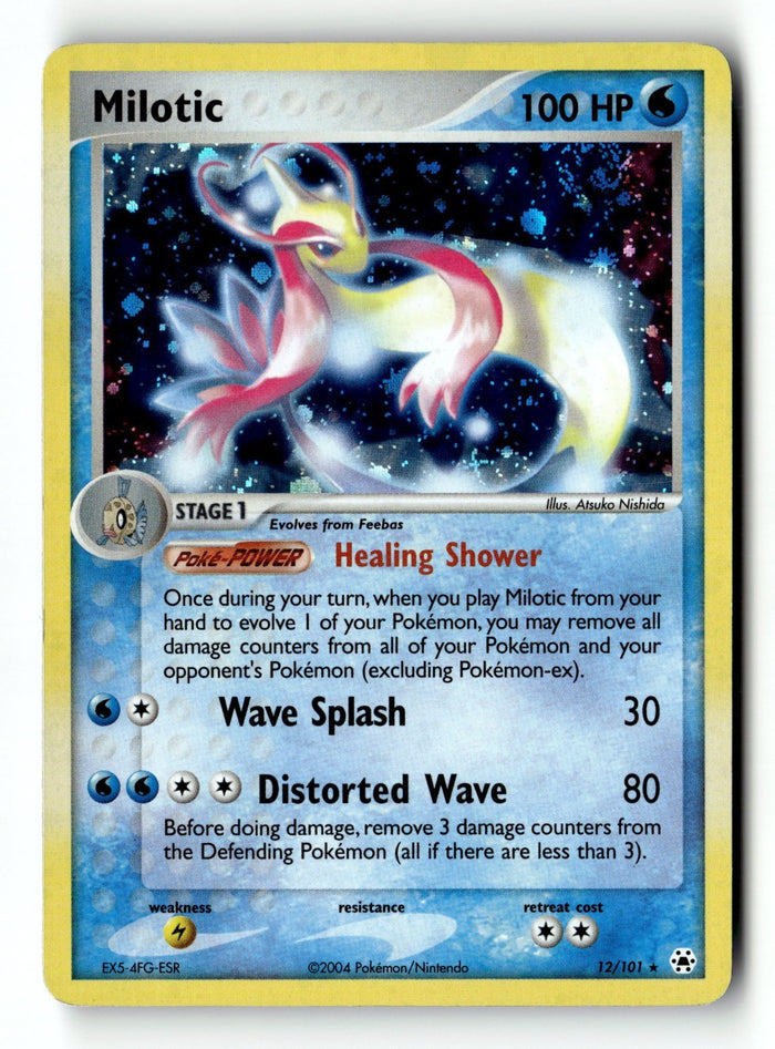 Pokemon Card Milotic Holo LP Hidden Legends 12/101