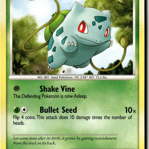 Pokemon Card Bulbasaur LP Secret Wonders Common 77/132
