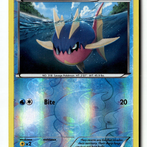 Pokemon Card Carvanha LP Plasma Storm Reverse Holo Common 32/135