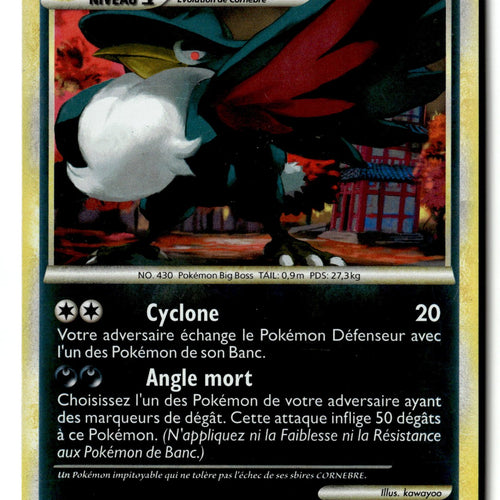 Pokemon Card Honchkrow (15) LP Undaunted Reverse Holo  Rare 15/90