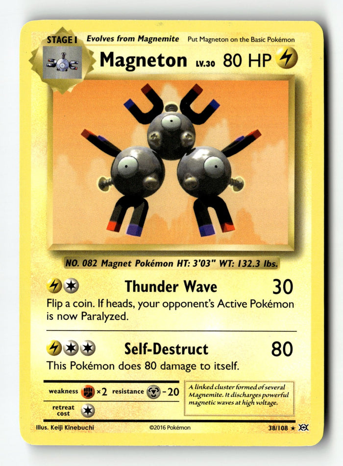 Pokemon Card Magneton - 38/108 (XY Evolutions) Normal LP Deck Exclusives 038/108