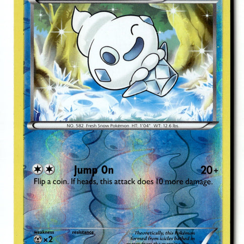 Pokemon Card Vanillite Reverse Holo LP Plasma Freeze 27/116