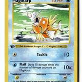 Pokemon Card Magikarp 1st Edition LP Base Set (Shadowless) 035/102