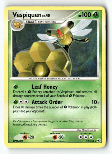 Pokemon Card Vespiquen LP Diamond and Pearl 39/130