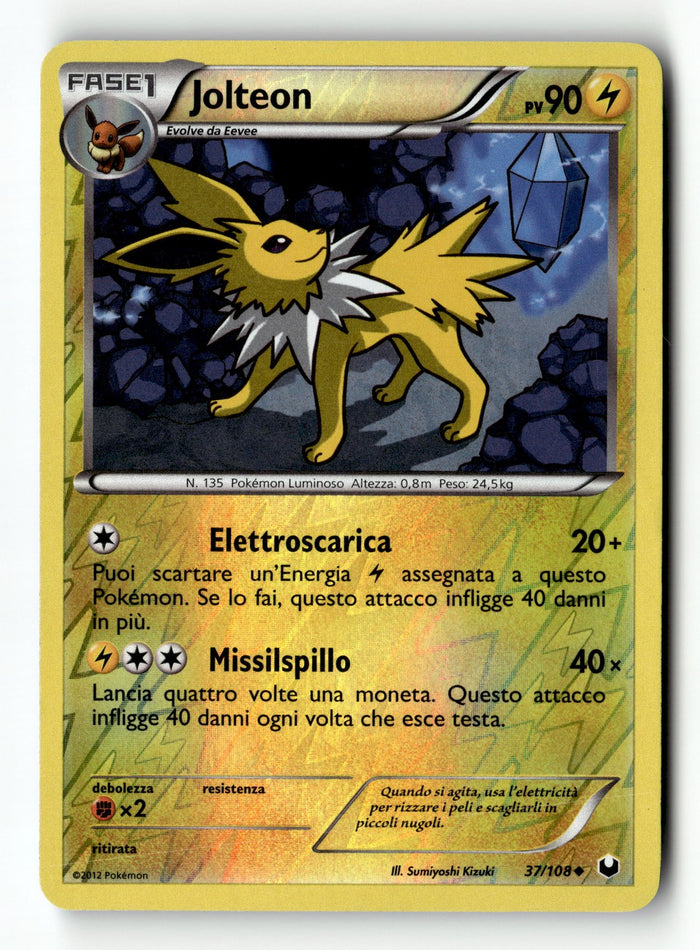 Pokemon Card Jolteon LP Dark Explorers Reverse Holo Uncommon 37/108