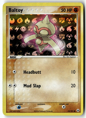 Pokemon Card Baltoy - LP Hidden Legends Reverse Common 53/101