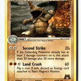 Pokemon Card Team Magma's Rhydon - LP Team Magma vs Team Aqua 22/95