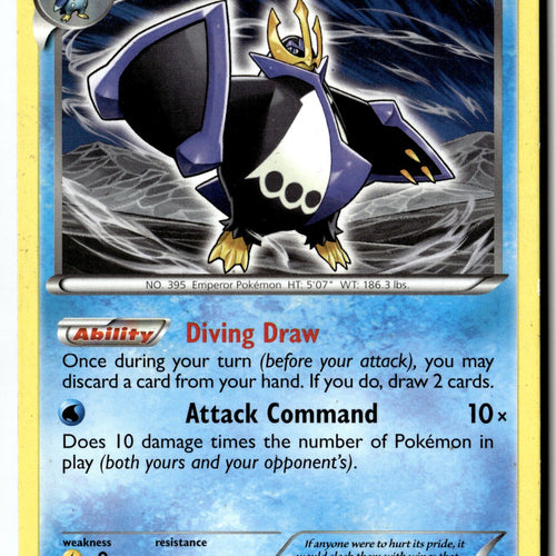 Pokemon Card Empoleon LP Dark Explorers Holo Rare 29/108