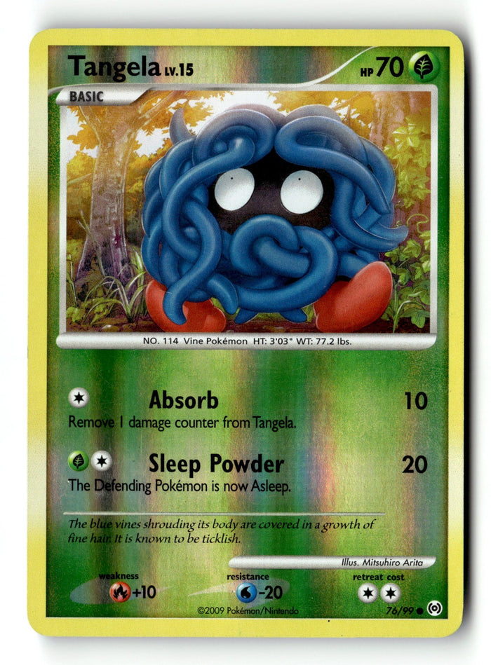 Pokemon Card Tangela (76) Reverse Holo LP Arceus 76/99