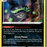Pokemon Card Galarian Weezing LP Shining Fates Holo Rare 042/072