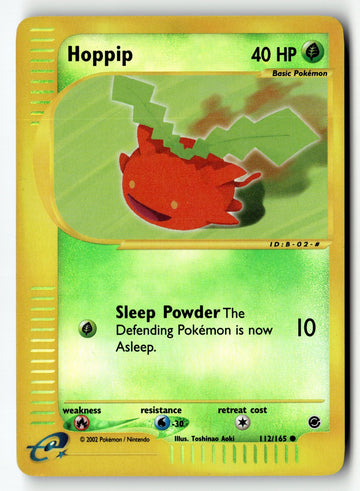Pokemon Card Hoppip LP Expedition Reverse Holo Common 112/165