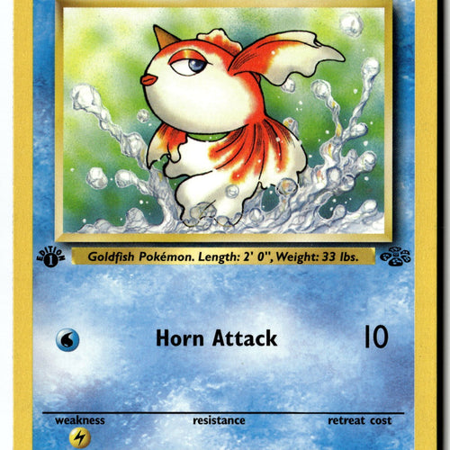 Pokemon Card Goldeen LP Jungle 1st Edition Common 53/64