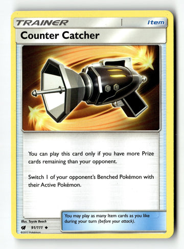 Pokemon Card Counter Catcher LP SM - Crimson Invasion Uncommon 91/111