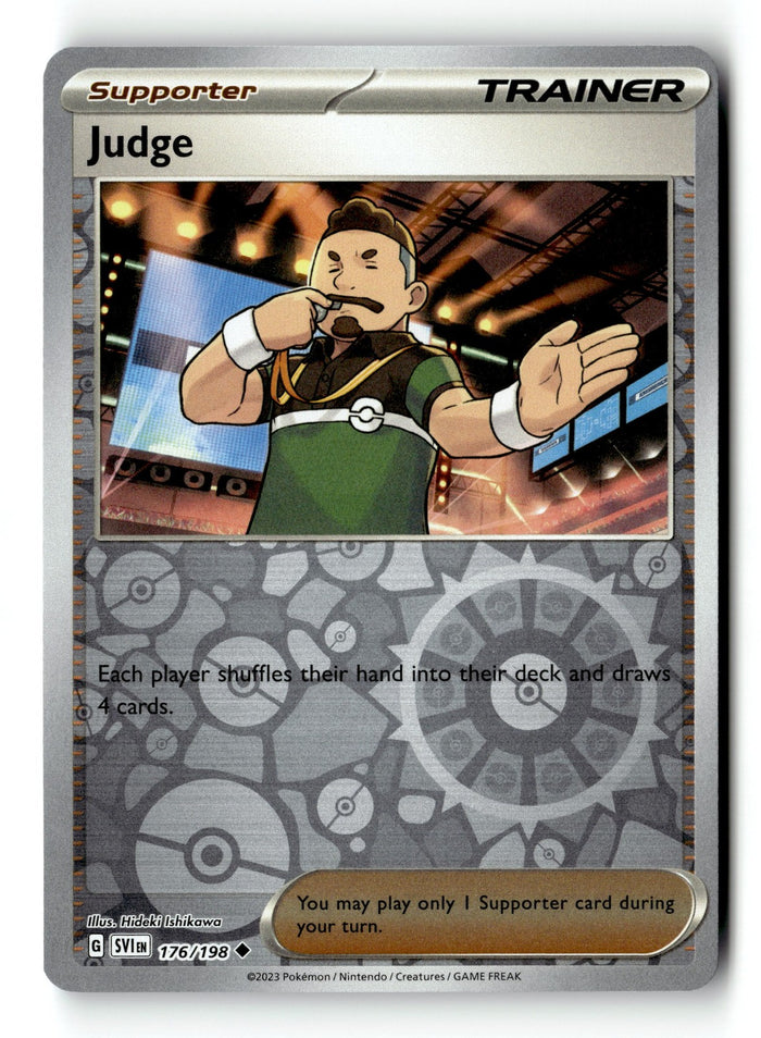 Pokemon Card Judge LP Scarlet & Violet Base Set Reverse Holo  Uncommon 176/198