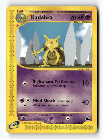 Pokemon Card Kadabra LP Skyridge Common 69/144