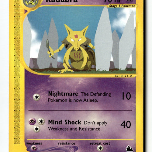 Pokemon Card Kadabra LP Skyridge Common 69/144