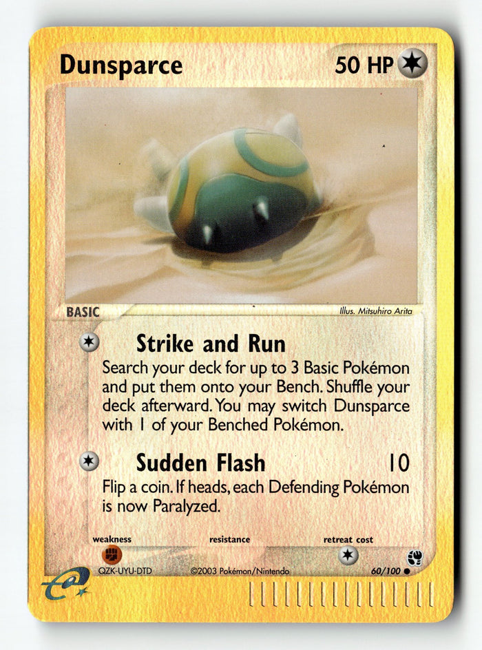 Pokemon Card Dunsparce LP Sandstorm Reverse Holo Common 60/100