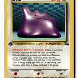 Pokemon Card Ditto (18) LP Fossil 1st Edition Rare 18/62
