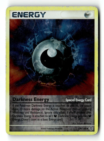 Pokemon Card Darkness Energy LP Secret Wonders Reverse Holo Uncommon 129/132