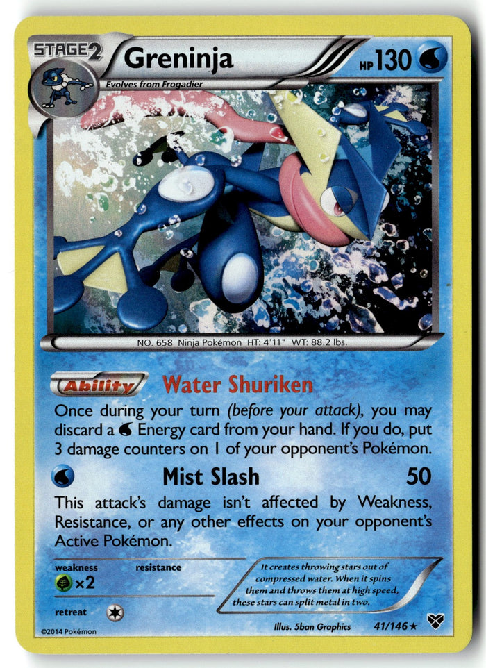 Pokemon Card Greninja LP XY Base Set Holo Rare 41/146