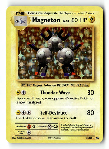 Pokemon Card Magneton Holo LP XY - Evolutions 38/108