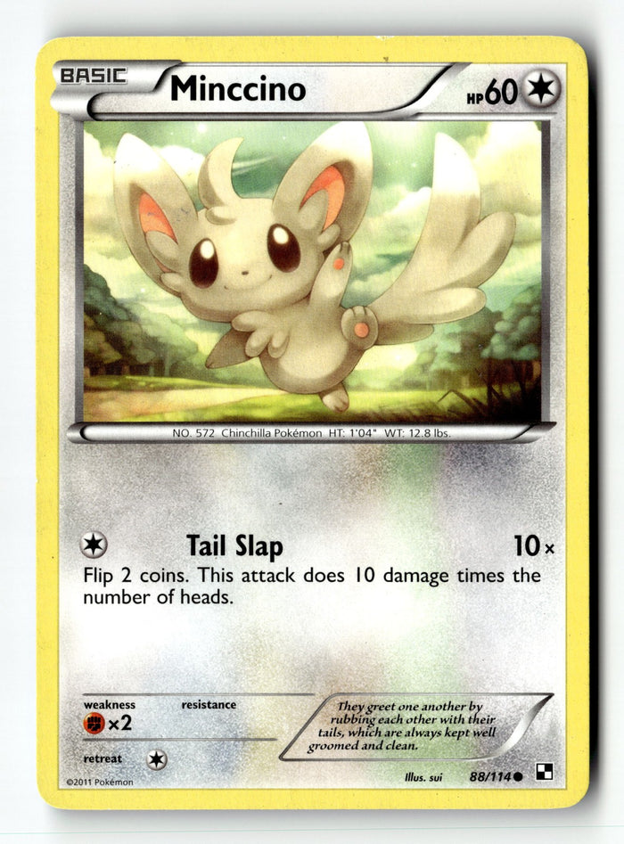 Pokemon Card Minccino LP Black and White 88/114