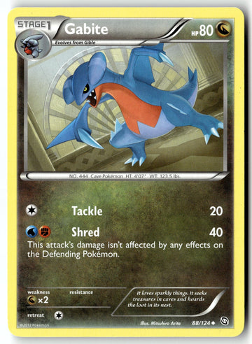 Pokemon Card Gabite (88) LP Dragons Exalted Uncommon 88/124