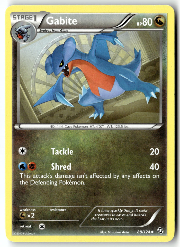 Pokemon Card Gabite (88) LP Dragons Exalted Uncommon 88/124