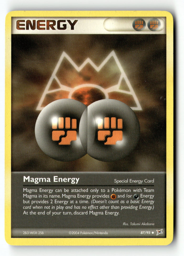 Pokemon Card Magma Energy Normal LP Team Magma vs Team Aqua 87/95