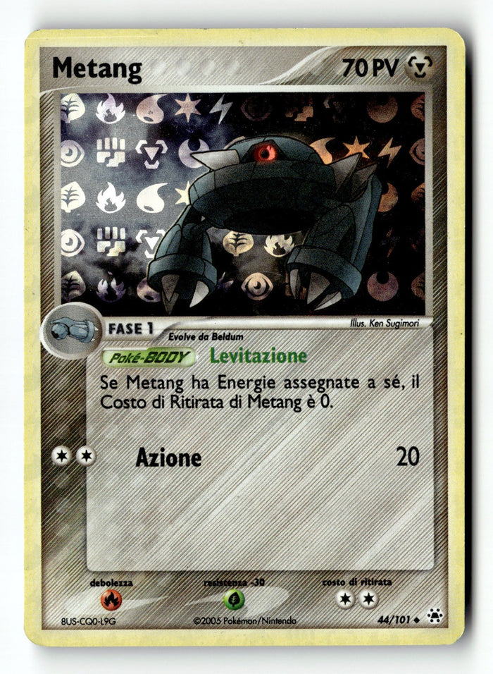 Pokemon Card Metang - Reverse Holo LP Hidden Legends 44/101