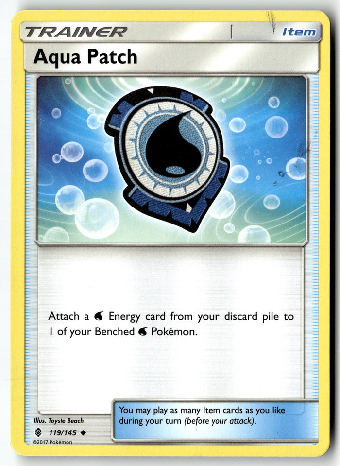 Pokemon Card Aqua Patch LP SM - Guardians Rising Uncommon 119/145