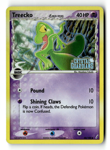 Pokemon Card Treecko (Delta Species) Reverse Holo LP Crystal Guardians 68/100