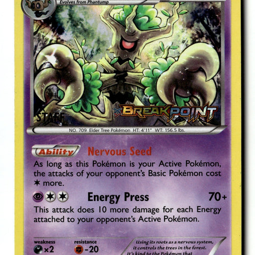Pokemon Card Trevenant - (Prerelease) [Staff] Holo LP XY Promos XY94