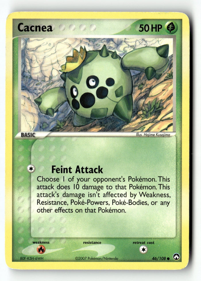 Pokemon Card Cacnea LP Power Keepers Common 46/108