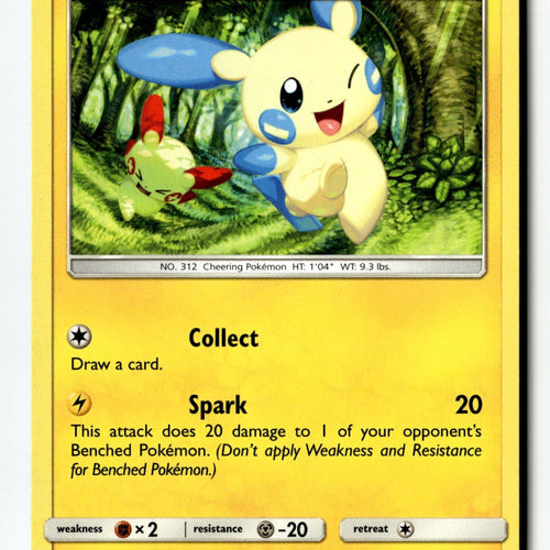 Pokemon Card Minun LP Shining Legends 34/73