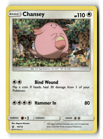 Pokemon Card Chansey - 10/12 LP McDonald's Promos 2018 Promo 10/12