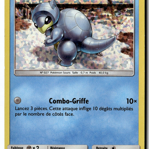 Pokemon Card Alolan Sandshrew - McDonald's Holo Promo French 12/40