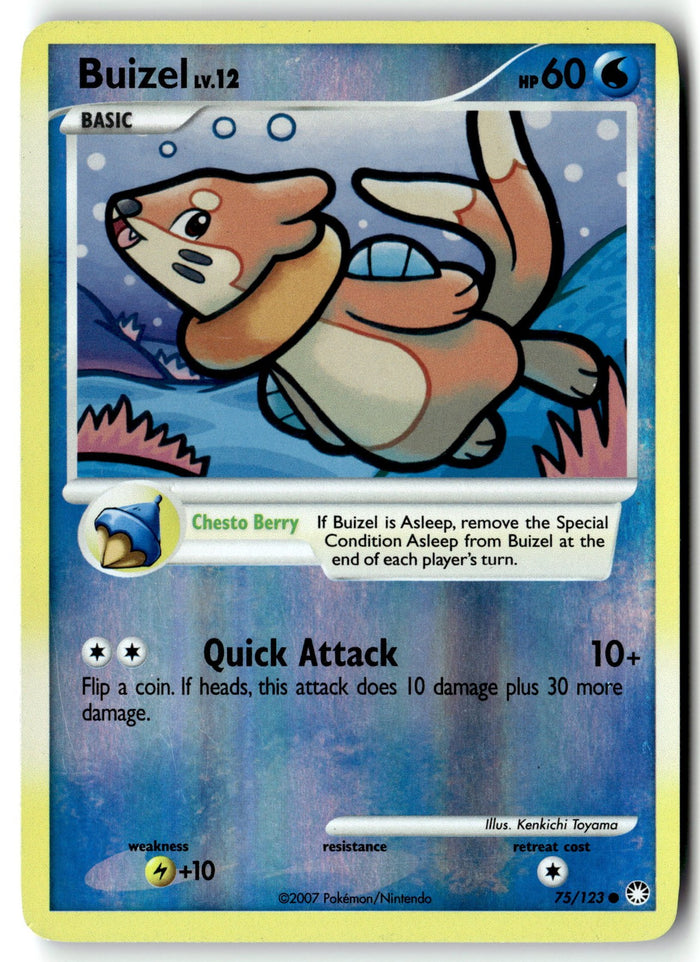 Pokemon Card Buizel LP Mysterious Treasures Reverse Holo Common 75/123