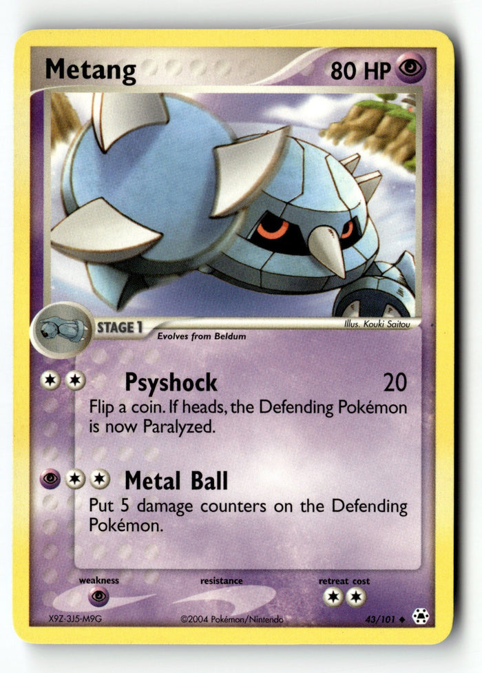 Pokemon Card Metang - LP Hidden Legends 43/101