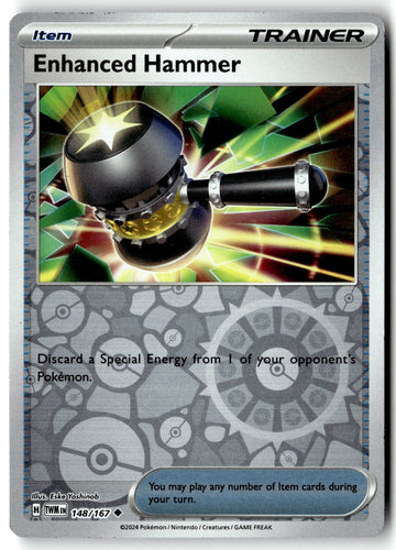 Pokemon Card Enhanced Hammer Twilight Masquerade Reverse Holo Uncommon 148/167