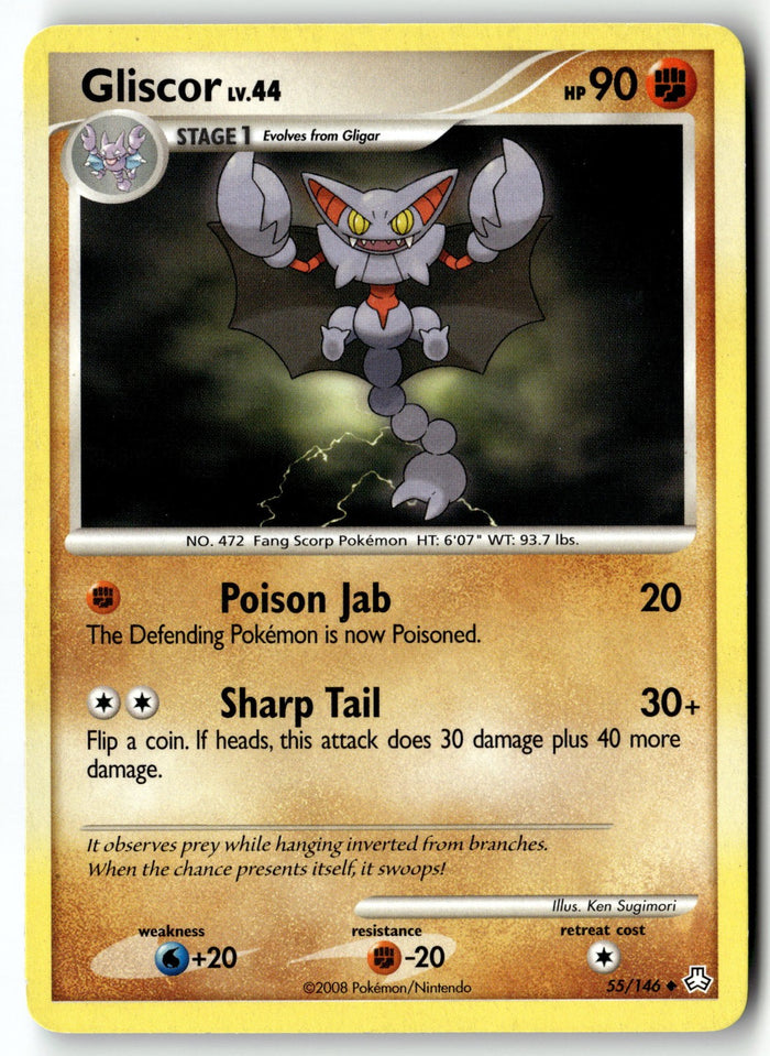 Pokemon Card Gliscor (55) LP Legends Awakened Uncommon 55/146