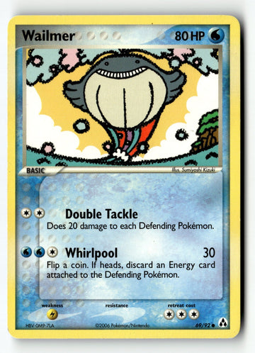 Pokemon Card Wailmer LP Legend Maker 69/92
