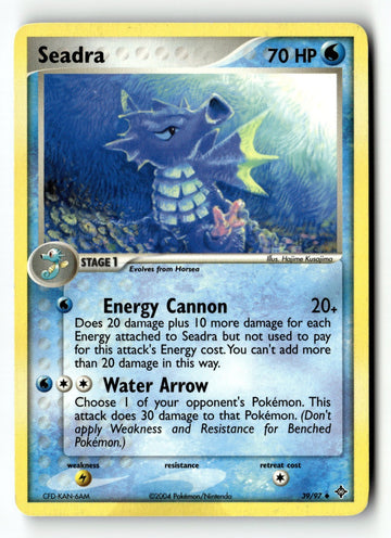 Pokemon Card Seadra LP Dragon 39/97