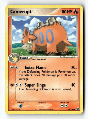 Pokemon Card Camerupt LP Emerald Uncommon 23/106