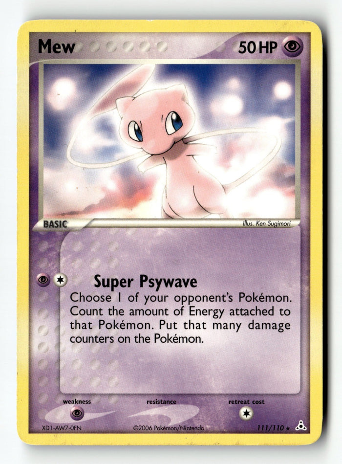 Pokemon Card Mew - Non-Holo DVD Promo) LP Miscellaneous Cards & Products 111/110
