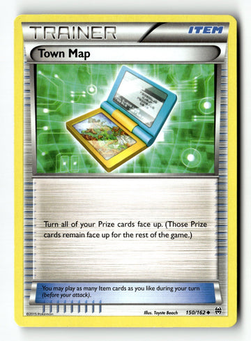 Pokemon Card Town Map LP XY - BREAKthrough 150/162
