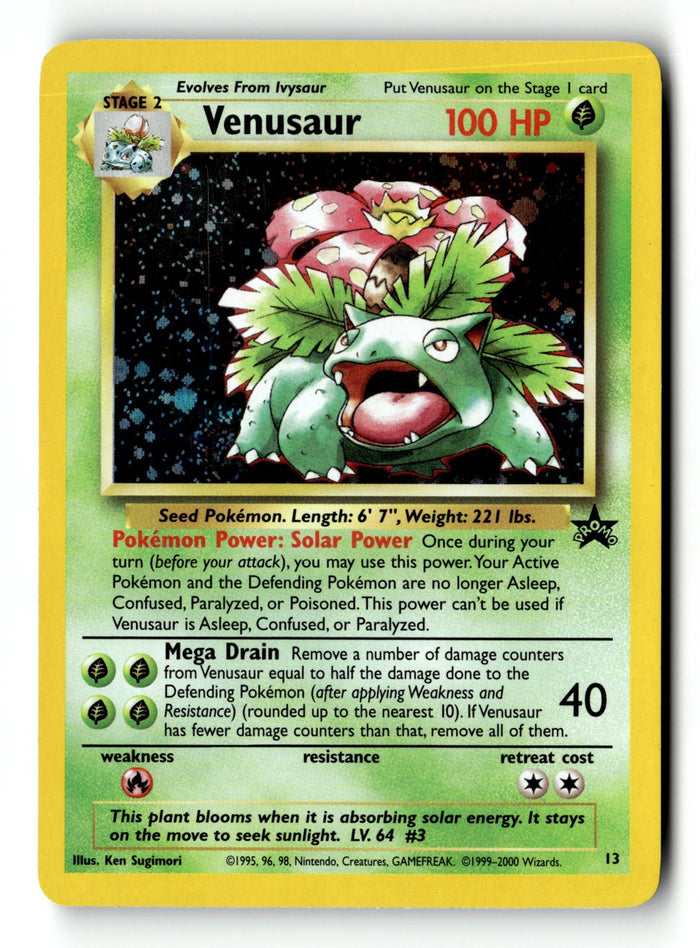 Pokemon Card Venusaur Holo LP WoTC Promo 13/53